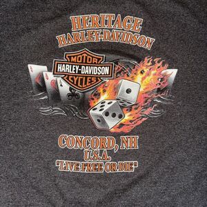 2007 Harley Davidson 2XL Concord Live Free Or‎ Die Fire Cards Heavy Made In USA
